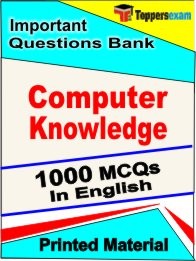 Computer Knowledge Exam 1000 Objective MCQ / Question Bank in English Book / Printed Material.