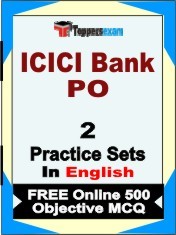 ICICI Bank PO Exam Book in English - Question Paper / Practice Set
