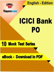 eBook of ICICI Bank PO Exam (10 Mock Test/Practice Set) in PDF Format in English