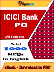 EBook of ICICI BANK PO Exam (Objective Questions /MCQ) PDF in English