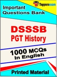 DSSSB PGT History  Exam Objective MCQ Book in English