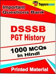 DSSSB PGT History  Exam Objective MCQ Book in Hindi