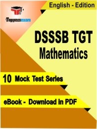 eBook of DSSSB TGT Mathematics Exam (10 Mock Test/Practice Set) in PDF Format in English