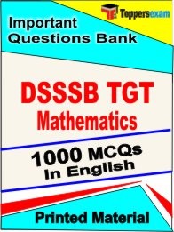 DSSSB TGT Mathematics  Book in English - Objective MCQ
