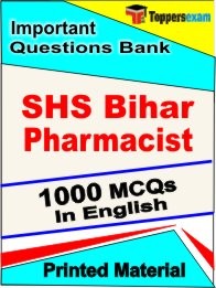 SHS Bihar Pharmacist Book in English - Objective MCQ