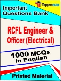 RCFL Engineer & Officer (Electrical) Exam 1000 Objective MCQ / Question Bank in English Book / Printed Material.