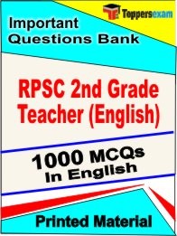 RPSC 2nd Grade Teacher (English) Exam  Book in English - Objective MCQ