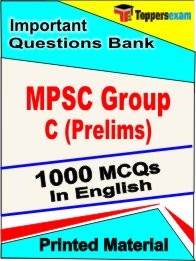 EBook of MPSC GROUP C PRELIMS Exam (Objective Questions /MCQ) PDF in English