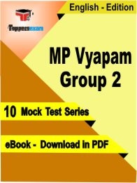 eBook of MP Vyapam Group 2 Exam (10 Mock Test/Practice Set) in PDF Format in English