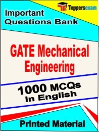 GATE Mechanical Engineering Exam 1000 Objective MCQ / Question Bank in English Book / Printed Material.
