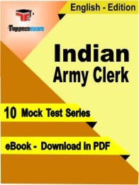 Indian Army Clerk PDF Book In English