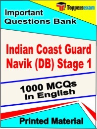 Indian Coast Guard Navik (DB) Stage 1 Exam Objective MCQ Book in English