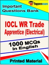 IOCL WR Trade Apprentice (Electrical) Exam 1000 Objective MCQ / Question Bank in English Book / Printed Material.