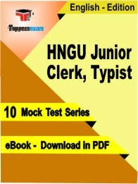 eBook of HNGU JUNIOR CLERK, TYPIST  Exam (10 Mock Test/Practice Set) in PDF Format in English