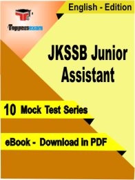 eBook of JKSSB Junior Assistant Exam (10 Mock Test/Practice Set) in PDF Format in English
