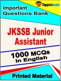 JKSSB Account Assistant Exam 1000 Objective MCQ / Question Bank in English Book / Printed Material.