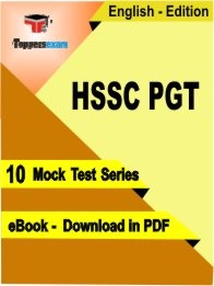 eBook of HSSC PGT Exam (10 Mock Test/Practice Set) in PDF Format in English