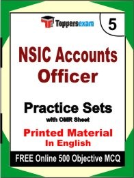 NSIC Accounts Officer Test Book in English - Mock Test / Practice Set