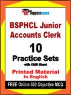 BSPHCL Junior Accounts Clerk Test Book in English - Practice Set
