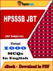 EBook of HPSSSB JBT Exam (Objective Questions /MCQ) PDF in English
