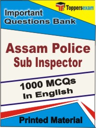 Assam Police Sub Inspector Book in English - Objective MCQ