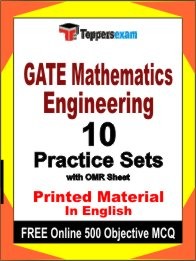 GATE Mathematics Engineering Exam 10 Practice Sets Book English & FREE Online 500 Objective MCQ.