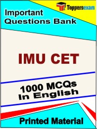IMU CET Book in English - Objective MCQ