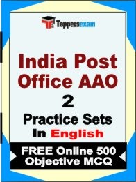 India Post Office AAO Book in English - Question Paper / Practice Set