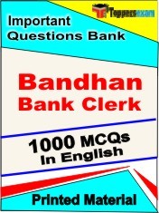 Bandhan Bank Clerk Exam Objective MCQ Book in English