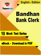 eBook of Bandhan Bank Clerk Exam (10 Mock Test/Practice Set) in PDF Format in English