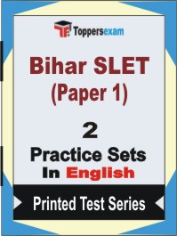 Bihar SLET (Paper 1) Book in English - Question Paper / Practice Set