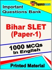 Bihar SLET (Paper-I) Exam 1000 Objective MCQ / Question Bank in English Book / Printed Material.