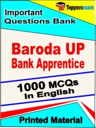 Baroda UP Bank Apprentice Exam Book in English - Objective MCQ