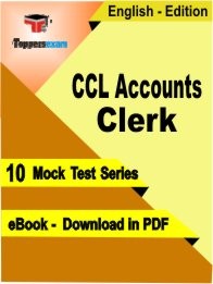 eBook of CCL Accounts Clerk Exam (10 Mock Test/Practice Set) in PDF Format in English