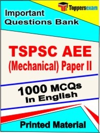 TSPSC AEE Mechanical Paper 2 Exam Objective MCQ Book in English