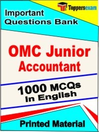 OMC Junior Accountant Exam 1000 Objective MCQ / Question Bank in Hindi Book / Printed Material.