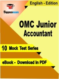 eBook of OMC Junior Accountant Exam (10 Mock Test/Practice Set) in PDF Format in Hindi