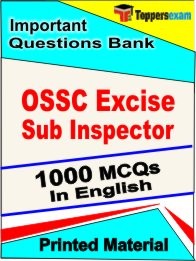 OSSC Excise Sub Inspector Exam Book in English - Objective MCQ