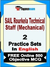 SAIL Rourkela Technical Staff (Mechanical) Test Book in English - Question Paper / Practice Set