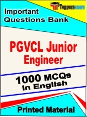 PGVCL Junior Engineer Exam 1000 Objective MCQ / Question Bank in English Book / Printed Material.