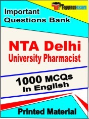 NTA Delhi University Pharmacist Exam 1000 Objective MCQ / Question Bank in English Book / Printed Material.