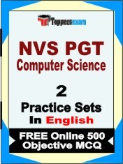 NVS PGT Computer Science Exam 2 Mock Test / Practice Sets Book English & FREE Online 500 Objective MCQ.