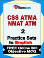 CSS ATMA NMAT ATM Test Book in English - Question Paper / Practice Set