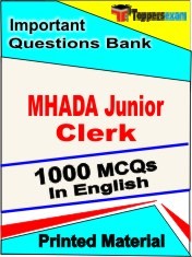MHADA Junior Clerk Exam 1000 Objective MCQ / Question Bank in English Book / Printed Material.