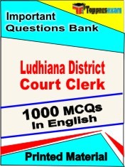Ludhiana District Court Clerk Test  Book in English - Objective MCQ