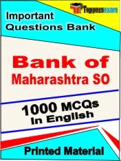 Bank of Maharashtra SO Book in English - Objective MCQ
