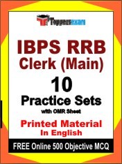 IBPS RRB Clerk Main Exam 10 Practice Sets Book English & FREE Online 500 Objective MCQ.