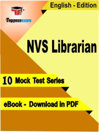 NVS Librarian Exam PDF Book In English - Mock Test/Practice Set