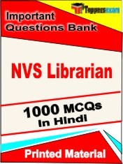 NVS Librarian Exam 1000 Objective MCQ / Question Bank in Hindi Book / Printed Material.