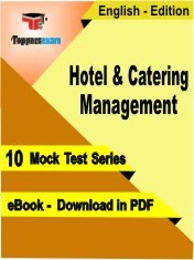 eBook of Hotel & Catering Management Exam (10 Mock Test/Practice Set) in PDF Format in English